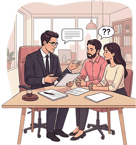 Legal consultation illustration