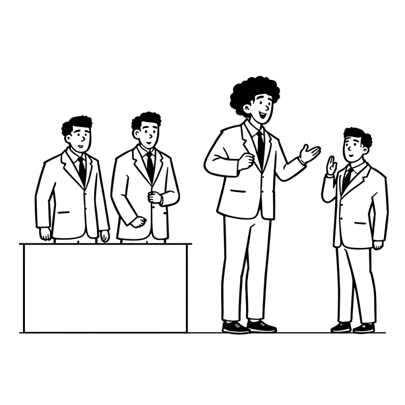 Professional lawyers team