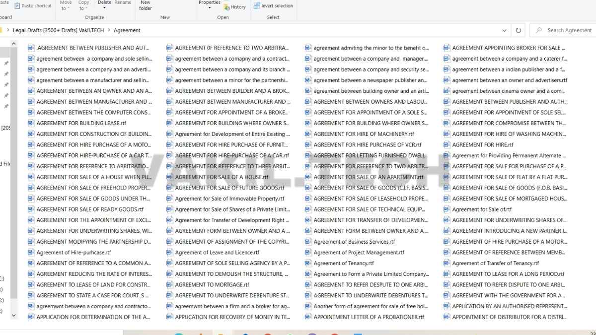 Legal Drafts Bundle Items