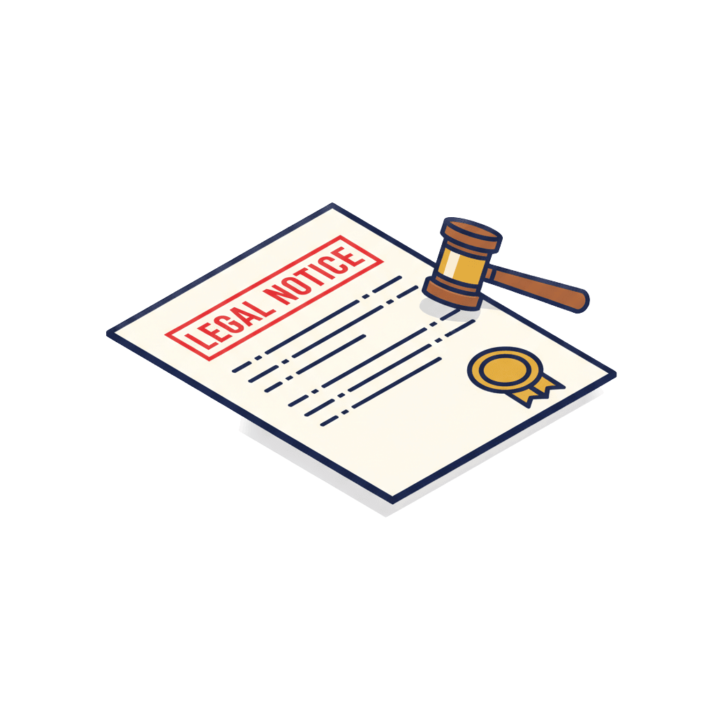 Legal notice format document drafted by advocate — professional legal notice sample